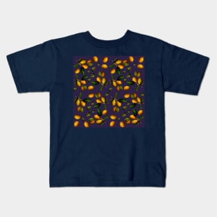 Lemon seamless watercolor pattern Kids T-Shirt